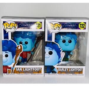 Funko Pop! Pixar Onward - Ian Lightfoot #721 & Barley Lightfoot #722‎